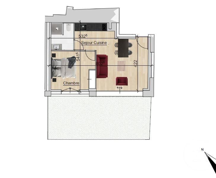 Appartement 41m² — Vinzier